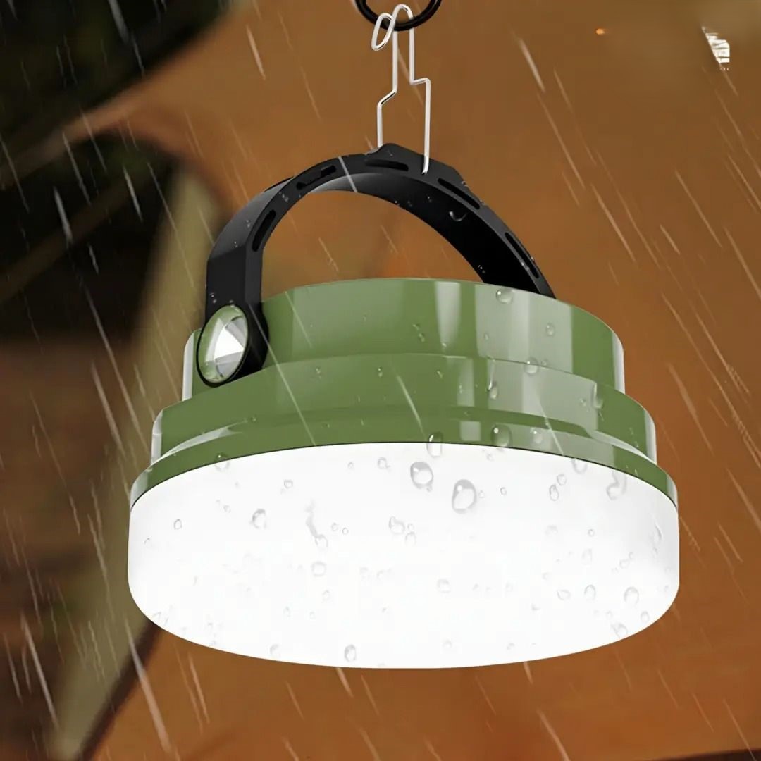 Solar Camping Tent Light – Waterproof, USB & Solar Rechargeable